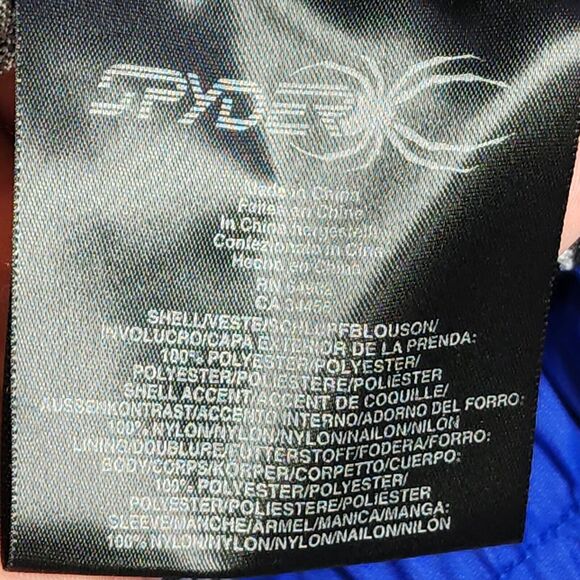 Spyder Men's Entrant Dermizax EV Large Blue Insulated FullZip Snowboarding Vest - Picture 10 of 13